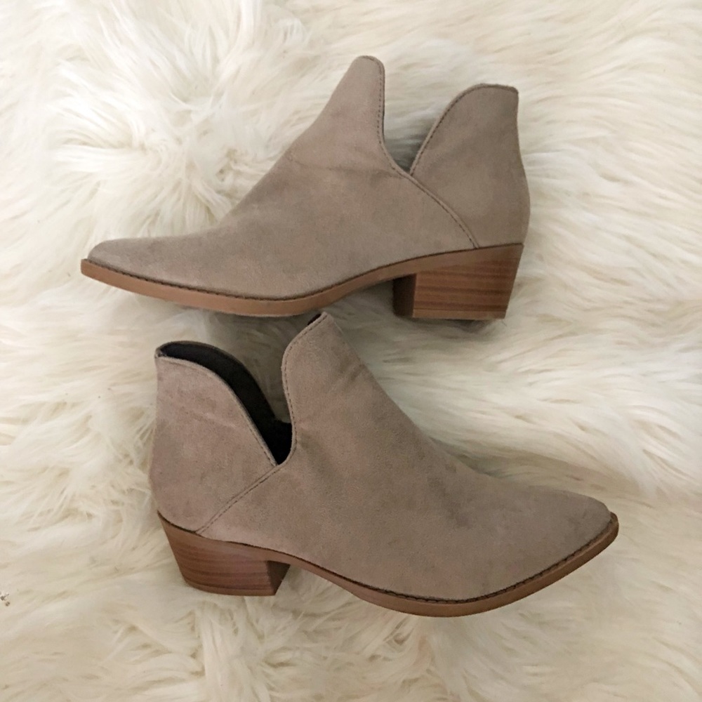Suede Tan Ankle Boots